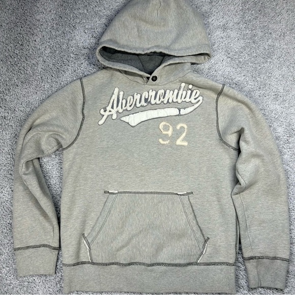 Abercrombie Kids Hoodie Boys Extra Large Classic Y2K Style Heavyweight Preppy 92 - Picture 1 of 5